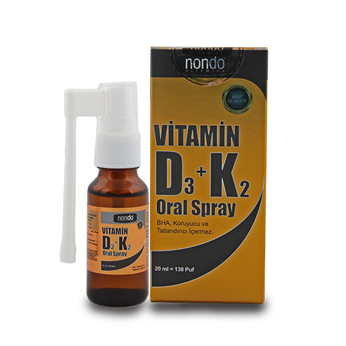 Nondo D3 ve K2 Vitamini Oral Sprey